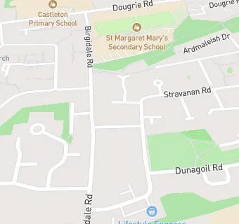 map for Birgidale Community Hall