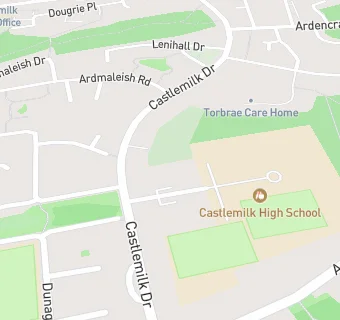 map for Castlemilk High School