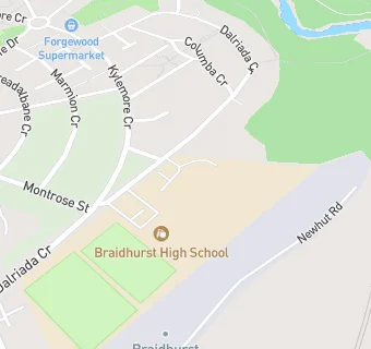 map for Braidhurst High School