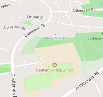 map for Castlemilk High School