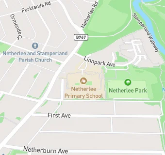 map for Netherlee Primary School