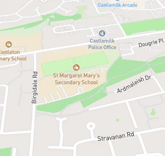 map for St Margaret Mary's Secondary School/St Oswalds