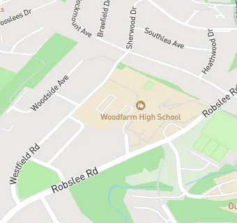 map for Woodfarm High School