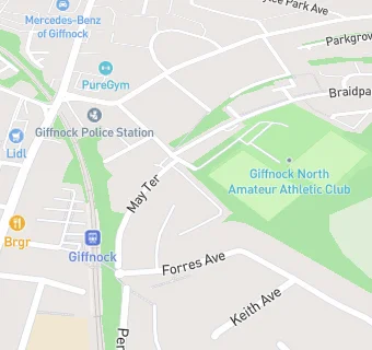 map for Clarkston After School (Giffnock)