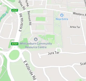 map for Whitlawburn Resource Centre