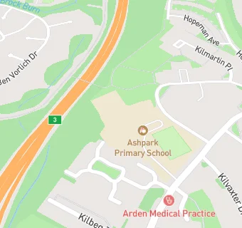 map for Ashpark Primary School