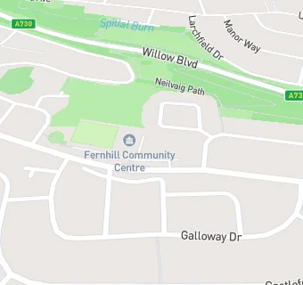 map for Fernhill Community Centre