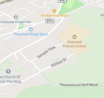 map for Howwood Primary School