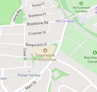 map for Thornliebank Primary School