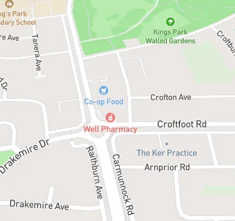 map for Well Pharmacy (9 Croftfoot Road, Glasgow)