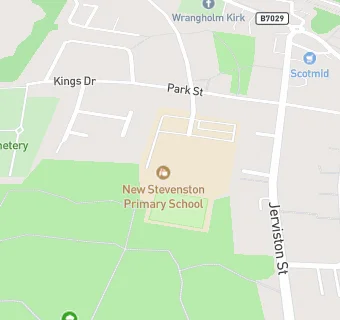 map for St Patrick's Primary School (New Stevenston)