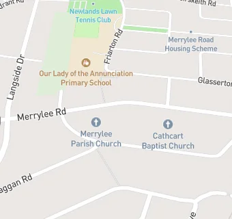 map for Merrylee Parish Church