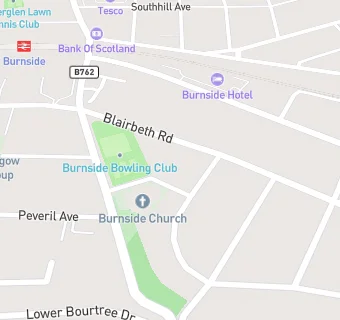 map for Burnside Parish Church