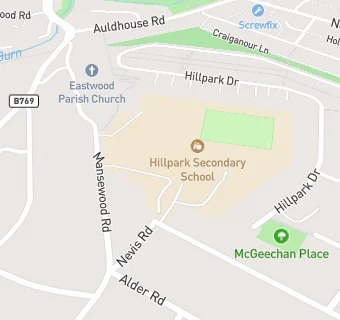 map for Hillpark Secondary School