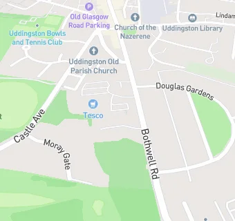 map for Uddingston Service Station