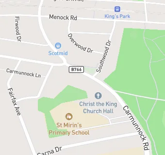 map for St Mirin's Primary School