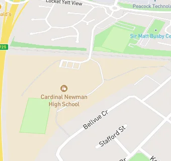 map for Cardinal Newman High School