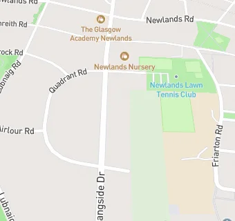 map for Glasgow Academy Newlands