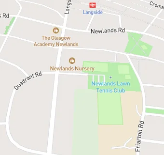 map for Newlands Lawn Tennis Club