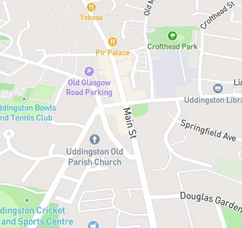 map for Uddingston Dental Care