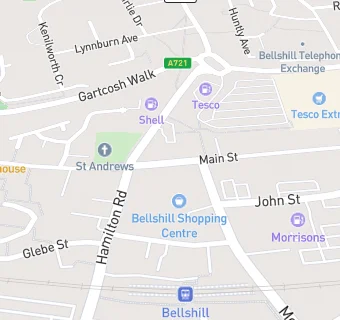 map for Lloyds Pharmacy (174 Main Street, Bellshill)