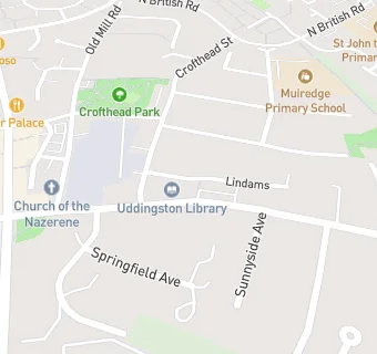 map for Uddingston pre-School Playgroup