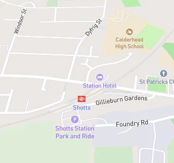 map for St. Patricks Church Hall