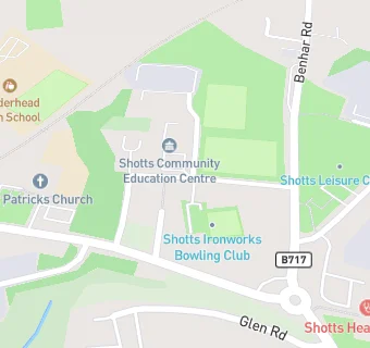 map for Shotts Healthy Living Centre