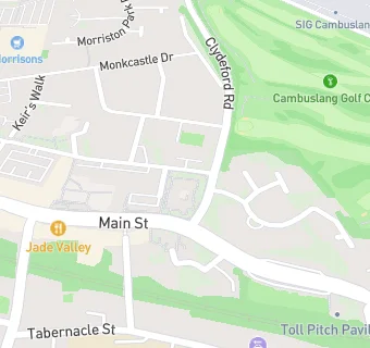 map for Cambuslang Parish Church, St Andrews Building