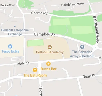 map for Bellshill Academy