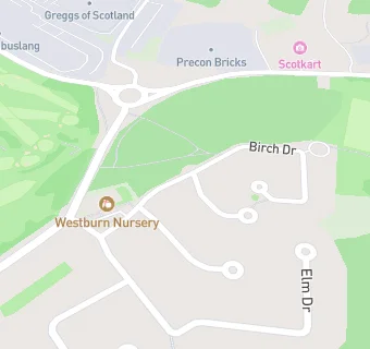 map for Westburn Nursery Centre