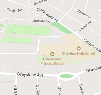 map for Calderwood Primary School