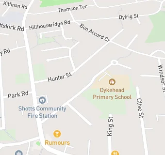 map for Dykehead Primary School