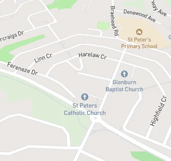 map for St Peter's Church Hall