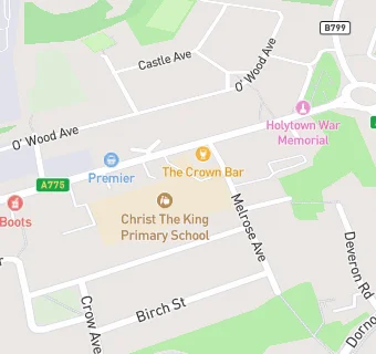 map for Christ The King Primary