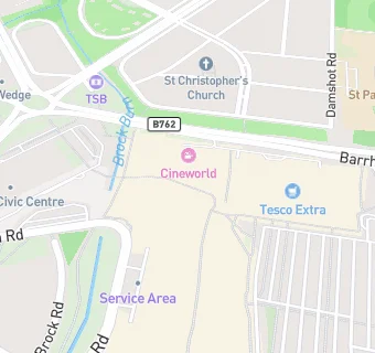 map for Cineworld Cinemas And Starbucks