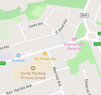 map for Christ The King Primary School