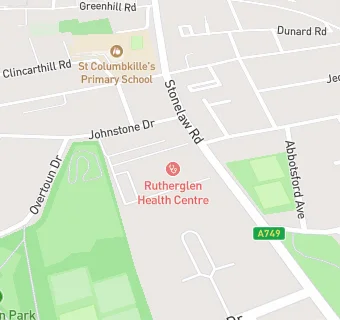 map for Rutherglen Health Centre Dental Service