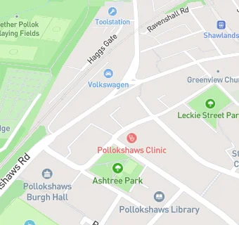 map for Pollokshaws Medical Practice