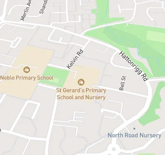 map for St Gerard's Primary School