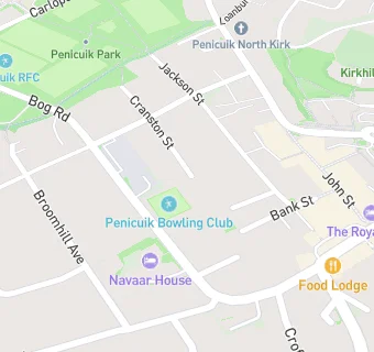 map for Penicuik Bowling Club