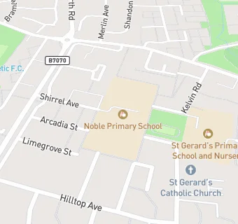 map for Noble Primary School