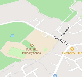 map for Falla Hill Primary School