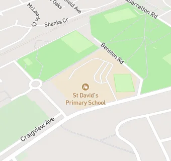 map for St David's Primary School