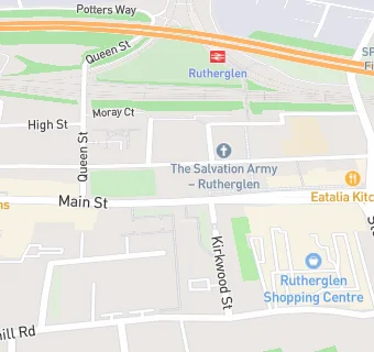 map for Rutherglen Town Hall