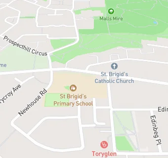 map for St Brigid's Primary School