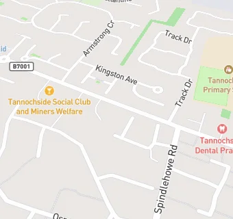 map for Tannochside Miners Club