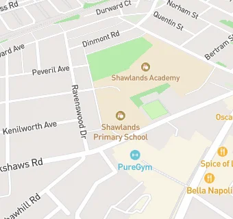 map for Shawlands Primary School