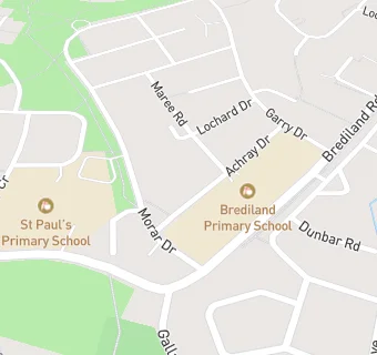 map for Brediland Primary School