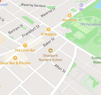 map for Deanpark Nursery School